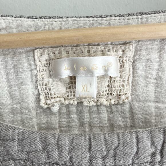 Kleen Gray Textured Long Sleeve Blouse Size XL 55000 - Picture 3 of 4